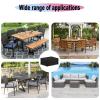 XUEDNGM Waterproof Outdoor Furniture Cover, 222 x 170 x 100 cm, 420D, Gray view 2