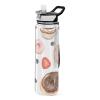 Mnsruu Avacodos Transparent Water Bottle with Straw, Water Color, Tritan, BPA-Free, 1,000 ml view 1