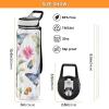 Mnsruu 1L Water Bottle with Straw, Butterfly and Flower Design, BPA-Free Tritan view 4