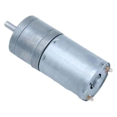 GA25-370 Brushed DC Gear Motor, Electronic Starter, Speed and Reverse, 6V/12V/24V, High Torque, IINKUEYK (58 RPM, 6V)