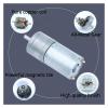 GA25-370 Brushed DC Gear Motor, Electronic Starter, Speed and Reverse, 6V/12V/24V, High Torque, IINKUEYK (58 RPM, 6V) view 2