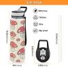 Mnsruu Transparent Water Bottle with Straw, Cute Beaver Forest Animal Design, Tritan, BPA-Free, 1,000 ml Sports Water Bottle for Children, Boys, Girls, Adults, School and Travel view 4