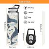 Mnsruu 1 L Sports Water Bottle with Straw, BPA-Free Tritan, Clear view 4