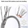 VXHCS 304 Stainless Steel Cable Mesh, 10 cm Mesh, 1.5 mm/2 mm, 1 x 1 m view 3