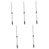 IMIKEYA 5-Piece Telescopic Garment Hook Rod, Adjustable Retractable Clothesline Rod, Stainless Steel, Black view 1