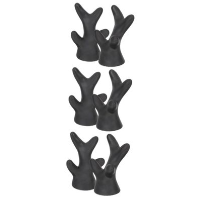 OUNONA 6-Piece Decorative Helmet Horns, Reusable Fake Antler Decorations for Motorcycle Helmets