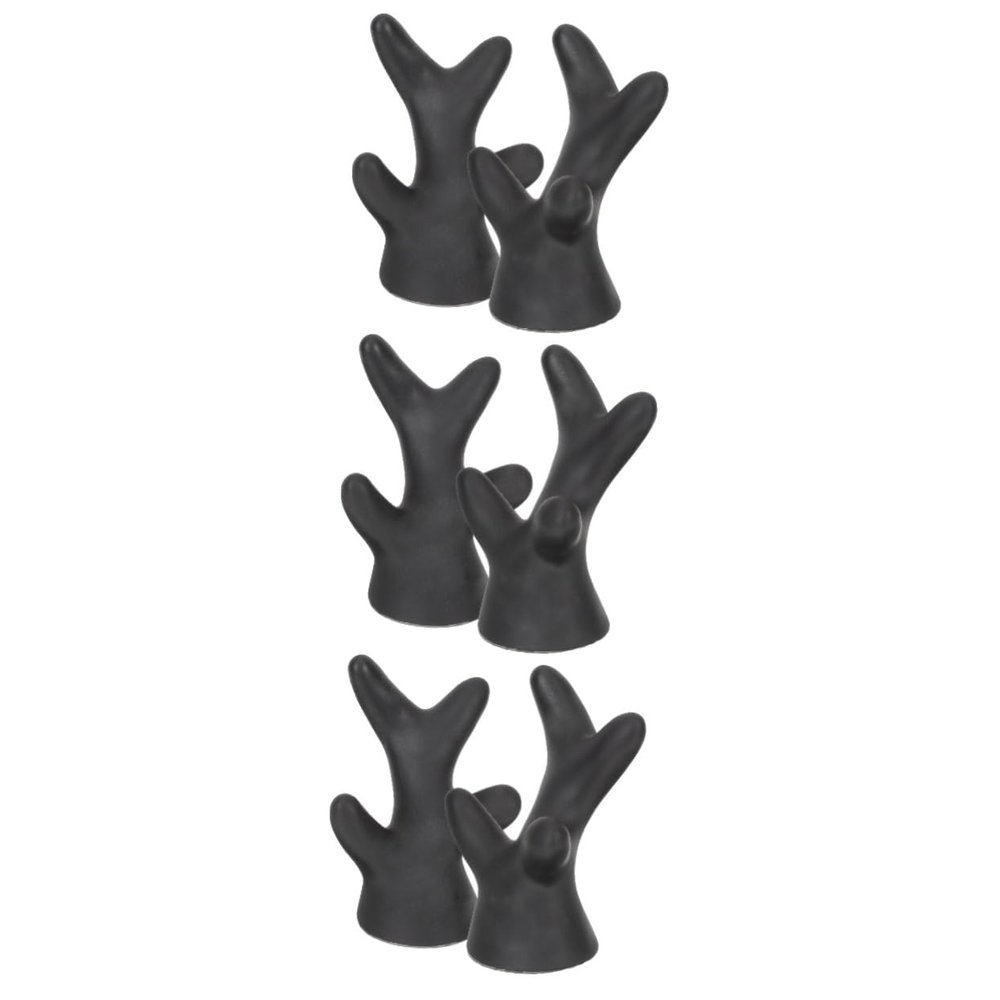 OUNONA 6-Piece Decorative Helmet Horns, Reusable Fake Antler Decorations for Motorcycle Helmets