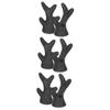 OUNONA 6-Piece Decorative Helmet Horns, Reusable Fake Antler Decorations for Motorcycle Helmets view 1