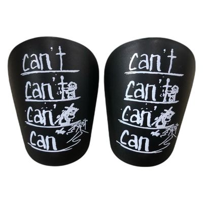 KGDUYC 2-Piece Mini Soccer Shin Guard Set, Customizable “I Can!” Shin Protection for Kids and Teens, 1 Pair