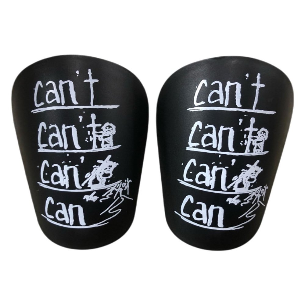 KGDUYC 2-Piece Mini Soccer Shin Guard Set, Customizable “I Can!” Shin Protection for Kids and Teens, 1 Pair