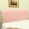 LDLCYCN Velvet Queen-Size Headboard Cover, Quilted Protective Cover, Pink, 2.1 m view 1