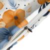 NWTRK 3-Piece Bedding Set with Blue and Orange Flowers on White, Super-Soft Microfiber Duvet Cover Set view 4