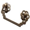 Vintage Brass Single Drop Drawer Pull, Antique Bronze, C-to-C: 2.75 in (70 mm) view 1