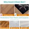 Xiaputcr Hard Floor Protector Mat for Office Chairs, 90 x 100 cm view 4