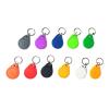 100-Piece Waterproof 125 kHz EM4305/T5577 Rewritable RFID Key Fobs, Blue view 2