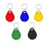 100-Piece Waterproof 125 kHz EM4305/T5577 Rewritable RFID Key Fobs, Blue view 3