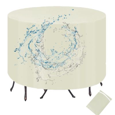 TYHJSH Round Outdoor Furniture Cover, 420D Oxford Fabric