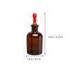 OUNONA 6-Pack Glass Dropper Bottles with Plastic Tips, 30 ml, 60 ml, 125 ml view 2