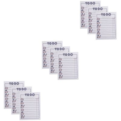 VILLCASE 9-Piece Cartoon Mini Notepad Set