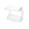 RORPOIR Double-Layer PET Bathroom Countertop Organizer view 2