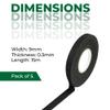 On1shelf Black Wiring Harness Cloth Tape, 9 mm x 15 m, Heat-Resistant, Ideal for Automotive and Motorcycle Electrical Systems and Cable Insulation (5) view 3