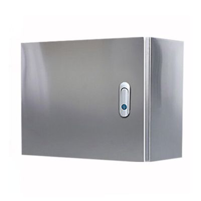 304 Stainless Steel Electrical Junction Box, Wall-Mounted Metal Enclosure, PV Combiner Box (400 × 300 × 150 mm)