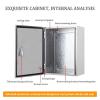 304 Stainless Steel Electrical Junction Box, Wall-Mounted Metal Enclosure, PV Combiner Box (400 × 300 × 150 mm) view 3