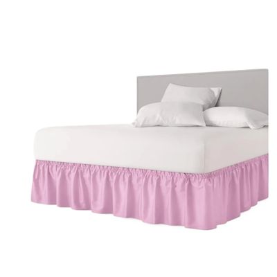 Pleated Elastic Bed Skirt, Wrinkle-Resistant, Machine Washable, 140 x 200 x 38 cm