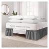 Pleated Elastic Bed Skirt, Wrinkle-Resistant, Machine Washable, 140 x 200 x 38 cm view 4