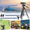 Lusweimi Binocular Tripod, 184 cm Aluminum Spotting Scope Tripod with Adapter, 2 Quick-Release Plates and Phone Holder, Compatible with Binoculars, Spotting Scopes, Cameras and Phones, Black view 4