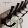 RTREADE Solid Wood Wall-Mounted Coat Rack with Double Hooks, 23.6 in view 3