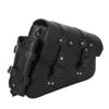 SOLUSTRE Motorcycle Side Bag with Water Bottle Holder, PU, Quick-Release, Black view 1