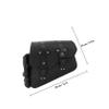 SOLUSTRE Motorcycle Side Bag with Water Bottle Holder, PU, Quick-Release, Black view 2