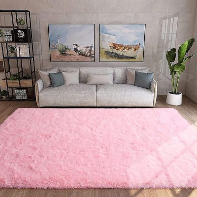 XUEDNGM Pink Shaggy Area Rug 135 x 290 cm, Soft, Durable and Non-Slip