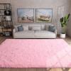 XUEDNGM Pink Shaggy Area Rug 135 x 290 cm, Soft, Durable and Non-Slip view 1