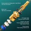 Brass Ceramic Faucet Cartridge, Quarter-Turn, 1/2 in x 20-Tooth Spline, 43 mm (Red + Blue) view 4