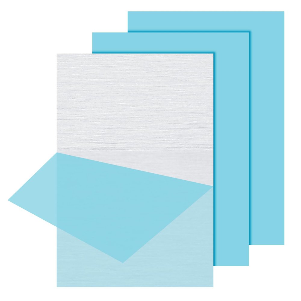 PATIKIL 6061 T651 Aluminum Sheet Metal, 4 x 6 x 1/8 (0.125 in) 3 mm, 3 pcs, Flat Rectangular Aluminum Plate with Protective Film