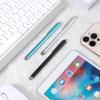 Yuanchu Universal Stylus Pens for Tablets, 3-Pack, High-Precision Fiber Tips, Black, Silver and Light Blue view 3