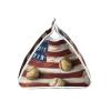 Leather Tissue Box Cover with American Flag and Baseball Print view 3