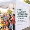JANCANOPY Instant Canopy Sidewalls for 25.4 x 25.4 cm Canopy, Straight Leg, 3-Piece, White Only view 2