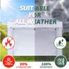 JANCANOPY Instant Canopy Sidewalls for 25.4 x 25.4 cm Canopy, Straight Leg, 3-Piece, White Only view 4