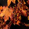 Halloween Fall Door Wreath, Large Maple Leaf Wreath with Pumpkins for Indoor and Outdoor Use view 3