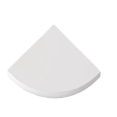 SPXTOM 7–16 in. Floating Triangle Wall Shelf, Rustic Wood, White, 25 cm