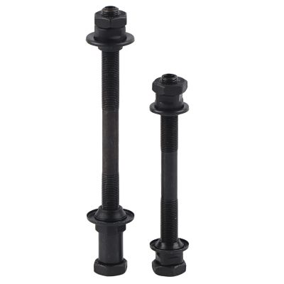 equlup 1 Pair Bicycle Hub Axles, Quick-Release Front and Rear Axles, Steel