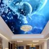 YYZOVBNN Fantasy Starry Sky Galaxy Planet 3D Peel-and-Stick Wall Mural Wallpaper view 2