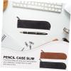 Tofficu Pencil Cases, 2-Pack, PU Leather, Portable view 2