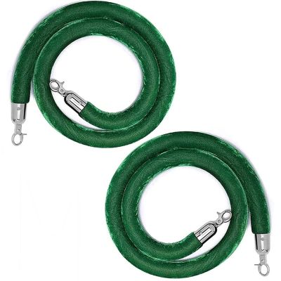 Sule Velvet Crowd Control Rope with Silver-Plated Hooks