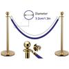 Sule Velvet Crowd Control Rope with Silver-Plated Hooks view 3