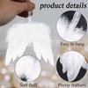 24-Piece Mini Angel Wing Feather Christmas Ornaments view 3
