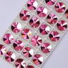 Sew-On Rhinestones, Round, Rose, 8 mm, 56 Pieces view 1
